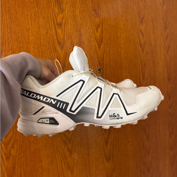 Salomon White and Black Speedcross 3 Trail Running shoes - Picture 9 of 9